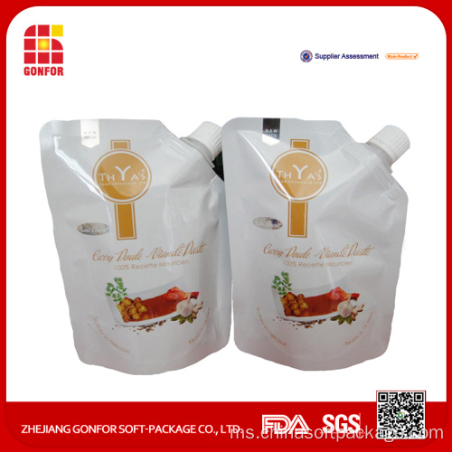 Pembungkusan Sos Chilli Spouted Stand Up Pouch